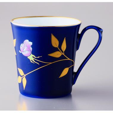香蘭社　ルリ薔薇　マグカップ