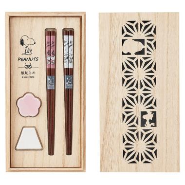 ＰＥＡＮＵＴＳ　シーズン　木箱入ペア箸セット