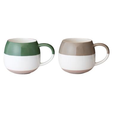 グッドフィーリング　ペアマグ　カーキ＆ベージュ