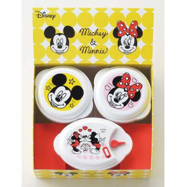 ミッキー＆ミニー ポップトーン 電子レンジ容器3PC