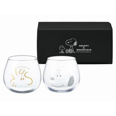 スヌーピー＆ウッドストック　ゆらゆらタンブラーペア