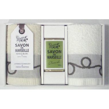 サボン・ド・マルセイユ　ハンドタオル＆ソープ