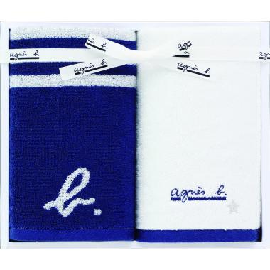 アニエスベー　ａｂマルニエール　フェイスタオル２枚セット