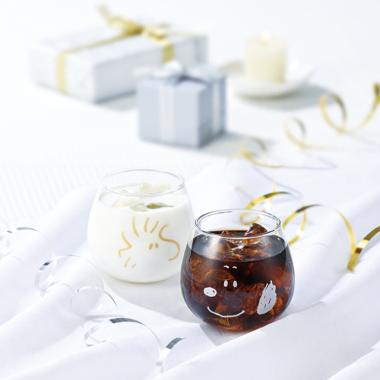 スヌーピー＆ウッドストック　ゆらゆらタンブラーペア