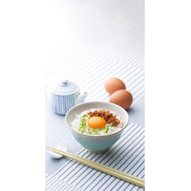 玉子かけ醤油と鰹そぼろセット