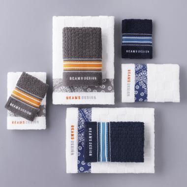 BEAMS DESIGN チェッカーバンダナ タオルセット