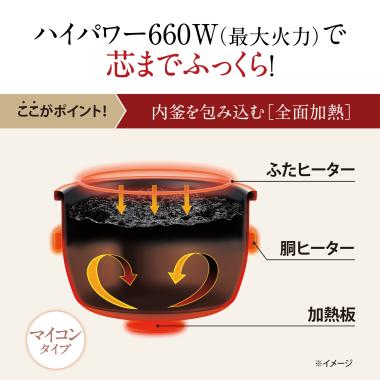 象印　マイコン炊飯ジャー（白）　5.5合