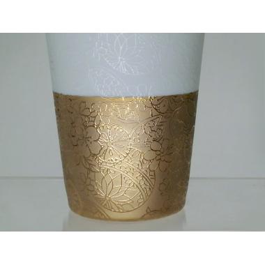 うすづくり　てまりタンブラー　ゴールド